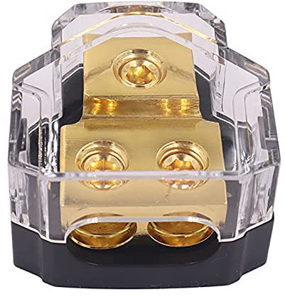 sunmin Distributore audio per auto, blocco di 1 in 2, distributore di corrente per auto