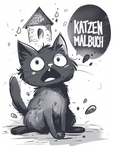 Katzen Malbuch: Mit über 50 einzigartigen und hochwertigen Katzen-Malvorlagen für Kinder im Alter von 6 bis 12 Jahren, Jungen, Mädchen und Teenager.