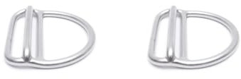 Mealoodiousmusea 2 Set Tauchring Schnellverstellung Edelstahl Gewicht Gürtelschnalle Strap Keeper Unterwasser D-Ring Stopper Schwimmzubehör