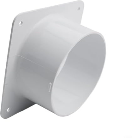 HEBEOT 100 mm/150 mm/ 200 mm/ 250 mm/ 300 mm - Connettore per condotti a flangia per prese d'aria interne ed esterne - Connettore a flangia per condotti di riscaldamento/raffreddamento (200 mm)