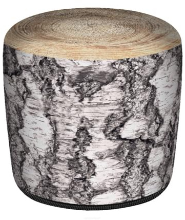 Bertoni Hocker Sitzhocker Pouf für Balkon & Garten Puff Codura Wetterfest 36 x 36 cm Garten Sitzsack Outdoor & Indoor Runder Sitzpouf mit abnehmbarem Bezug Waschbar Brise