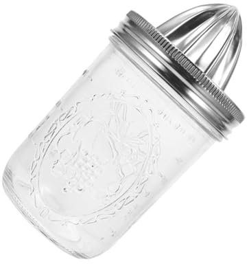 LALADEFIEE Spremiagrumi Manuale in Vetro 480ml Tappi Rimovibili, Spremiagrumi a Mano Compatto Per Succo Fresco, Per Cucina, Campeggio e Picnic
