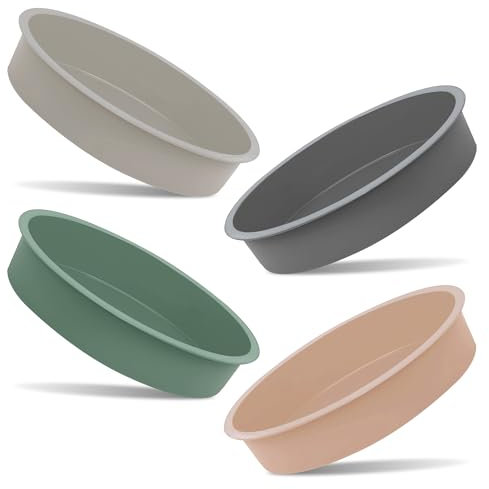 G4GADGET Silicone Cake Mould 8 Inch | Non-Stick Silicone Baking Tin | Round Cake Mould for Baking | Quick Release Silicone Cake Moulds for Layer Cakes, Cheesecakes, and More | Random Colour Pack of 1