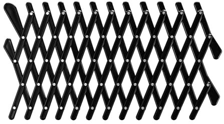 Fudajo Hundeschutzgitter für Autofenster 17,7 x 24 cm, ausziehbares Lüftungsgitter, Frischluftgitter für Haustiere, Fenstergitter schwarz, Gitter für Autos