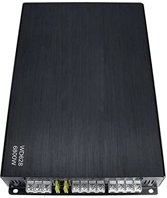EDEDE Amplificatore Audio, DC 12V 6800W Max 4 canali Amplificatori for Auto Classe A/B Subwoofer Domestico Altoparlante Stereo for Bassi Amplificatori automobilistici per Auto casa Speaker Bar Party