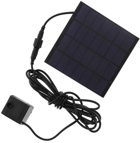 BESPORTBLE 7 v Solar Tauchpumpe 180 L/h Schwarz Energiesparende Solarbetriebene Wasserpumpe Mit 3 Saugnäpfen Für Aquarium Gartenteich Und Springbrunnen