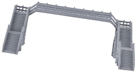TEHAUX Miniature Footbridge Model Railway Scenery Accessory 1:87 Scale Diy Building Material for Sand Table and Doll House Decoration Suitable for Model Railway Layouts Displays