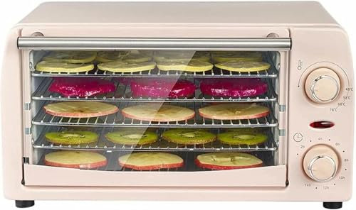 XSDAJSD Deshidratador de Alimentos, deshidratador eléctrico de Frutos Secos, secador de Verduras, deshidratador de Carne Seca, deshidratador de Carne, Acero Inoxidable