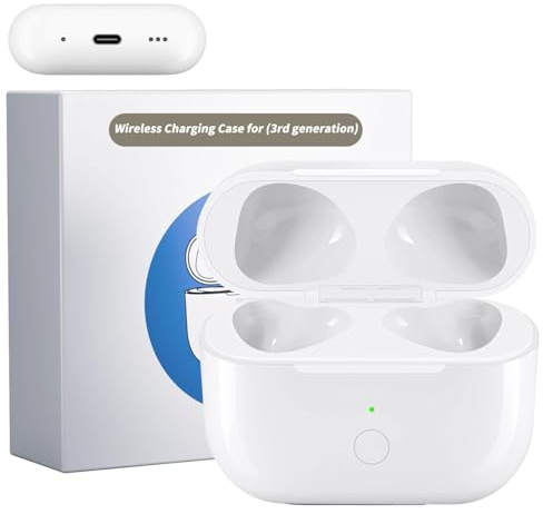 XIEANDKONG Kabelloses Ladecase Kompatibel mit Air Pod 3. Generation, Type-C Wireless Charging Case Replacement,Bluetooth Pairing Sync Button