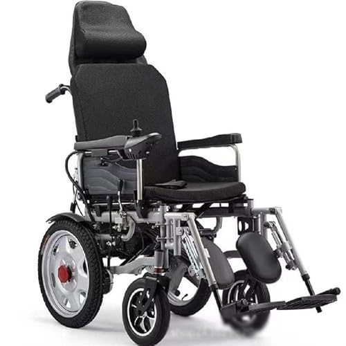 WJYCGFKJ Silla Ruedas electrica Plegable automática Todo Terreno para Personas Mayores Electric Wheelchair,Potente Motor Dual Silla De Ruedas Compacta con Ayuda De Movilidad.