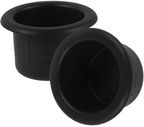 LIGIGWASH 2pezzi Inserto Portabicchieri Incasso Per Auto Sostituzione Portabicchieri Per Camper Vassoio in Abs Design Per Yacht e Barca Facile Installazione