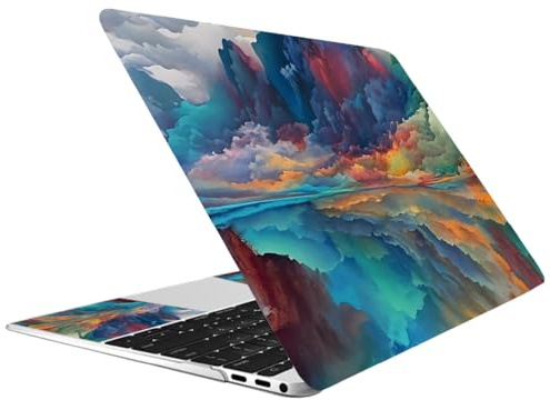 CREATCABIN Autocollant pour Ordinateur Portable Mountain Skin Sticker Netbook Skin Sticker Notebook Art Decal 12 13 13.3 14 15 15.4 15.6 Housse Protection Universelle Imperméable Anti Rayures