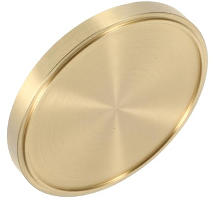 Anneome Vintage Brass Coaster Saucer Tea Serving Mats Coasters for Cups Water Cup Saucer Decorative Kitchen Bar Serving