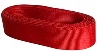 Hochwertiges Band Ripsband Einfassband 20mm breit (rot, 20 Meter)