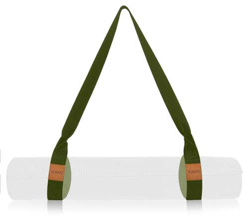 YOGATI® Verstellbarer Yoga Gurt Yogagurt | Rutschfester Yogamattengurt und Tragegurt, Pilates Matte Carry Strap & Fitnessmattengurt, Strap für Trainingsmatte und Gym Workouts