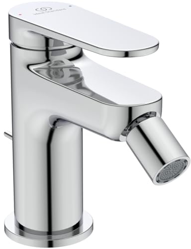 Ideal Standard Cerafine O Nuovo Miscelatore bidet, alt. bocca 68 mm, risparmio 3,8l/min, design arrotondato, installazione Easy Fix – Cromo (48x147x121mm)