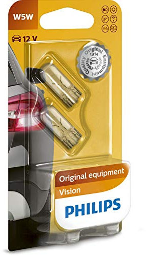 Philips Vision W5W bombillas de señalización e interior (2 unidades)