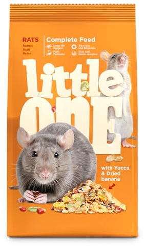 Little One Ratti | 400 g | Alimento completo per ratti | Contiene proteine e carboidrati | Con minerali e vitamine | Composizione equilibrata e nutriente