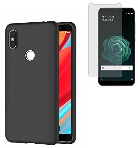 TD24H Funda TPU Negra para Xiaomi MI A2 (5.99) + Protector Pantalla 9H