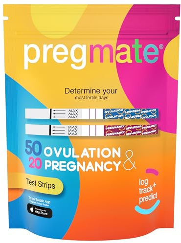 Pregmate 50 Ovulation and 20 Pregnancy Test Strips Predictor Kit