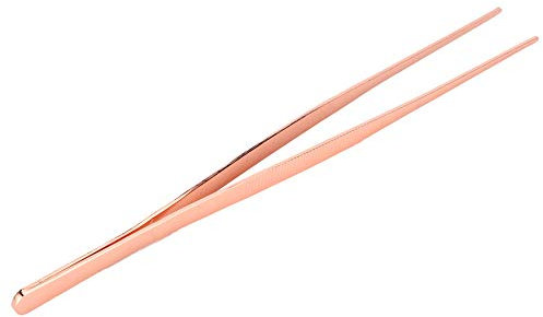 Clip per alimenti, Pinze per alimenti in metallo Pinze da cucina Pinzette da cucina Pinze da ghiaccio, Pinzette da cucina, Pinzette in acciaio inossidabile(Rose gold)