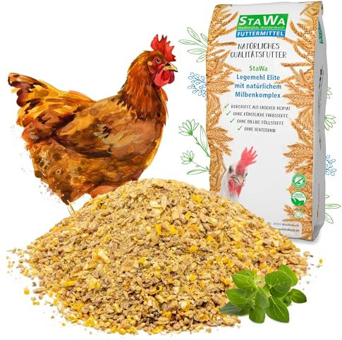 STAWA Legemehl Elite, mit natürlichem Milbenkomplex, Hühnerfutter, 5 kg