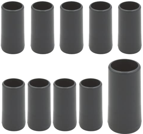 Lote de 10 topes de parada de 40 mm, color gris antracita con arandelas y tornillos para persiana y persiana enrollable, topes de sello – Tapón de protección de persianas enrollables – Fabricación