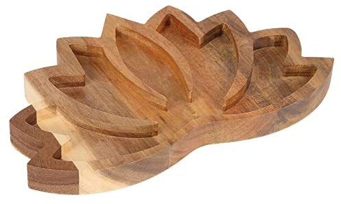 Eayoly Plateau en,Plateau en en Forme | Étagère en en Bois pour Pierres, Conception Unique