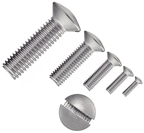 irsa24 500 X Linsensenkschrauben mit Schlitz DIN 964 Edelstahl A2 M 3X5 Senkkopf