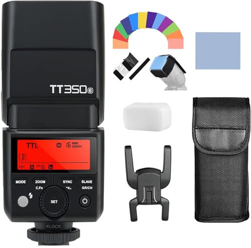 Godox TT350S Caméra Mini Portable Speedlite 2.4G sans Fil Master & Slave 1 / 8000S HSS TTL Flash pour Sony A77II A7RII A7R A58 A99 ILCE6000L RX10 etc Caméras