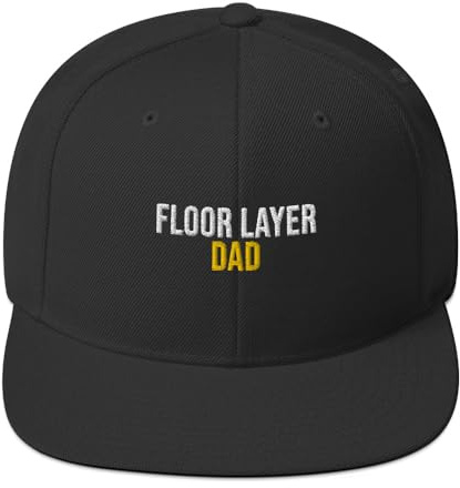 Floor Layer Dad Hat (Embroidered Snapback Cap) Floor Layer Apparel Black