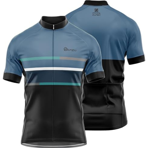 Herren Radtrikot Kurzarm Radtrikot Herren, Fahrradbekleidung Fahrrad Trikot T Shirt für Männer, Atmungsaktive Cycling Jersey für Radsport Outdoor Sport (P8,5XL)