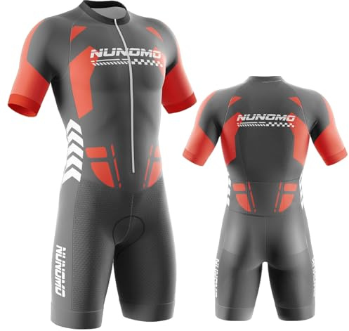NUNOMO 2024 MTB Triathlon Tri Suit kortärmad snabbtorkande cykelskinndräkt, för cykling träning vägcykel topp cykelkläder Pro Trisuit und Triathlon (TYPE-6, L)