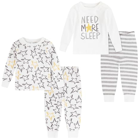 Huggies Little Hugs pyjamas för pojkar, Off vit/grå, 3 år
