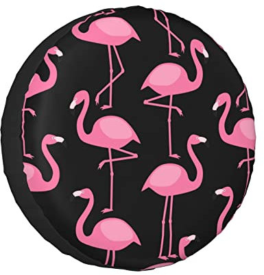 Radschutzhülle Flamingo Reifenabdeckungen Wasserdicht Radabdeckung Uv-Schutz Reifenabdeckung Für Wohnmobil, Wohnwagen, SUV 15