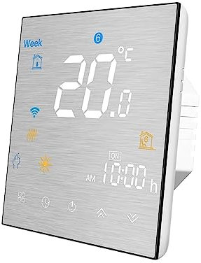 Termostato Smart, Termostato intelligente, regolatore di temperatura for acqua/riscaldamento elettrico a pavimento Acqua/caldaia a gas casa,per la casa(Wifi Water Heating)