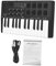 Tastiera Elettronica Professionale Mini 25 Tasti Wireless USB MIDI Keyboard Controller Con 8 Drum Pad Retroilluminati 8 Manopole E 2 Strisce Touch