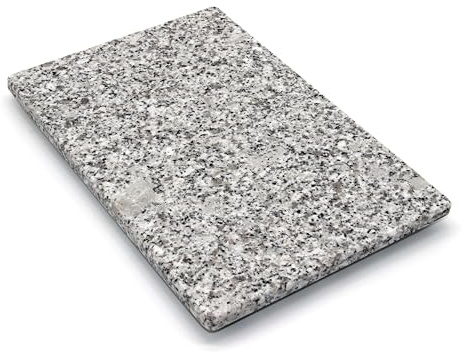 Schneidebrett aus Stein - Servierplatte - Küchenbrett - Steinplatte - Untersetzer - 2 Größen (Iberico White Glänzend, 30L x 20B cm)