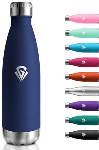 Bottiglia Termica 750ml, Doppia Parete Isolante, Borraccia Acciaio Inox, Borraccia Senza BPA, Antigoccia, Borraccia Termica Riutilizzabile per Adulti, Scuola, Ufficio, Campeggio, Outdoor, Viaggi