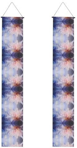 JKDGOJ Immagine di giacinto fiorito da appendere alla parete banner laurea portico appeso stile, adatto per interni ed esterni 30,5 x 180 cm