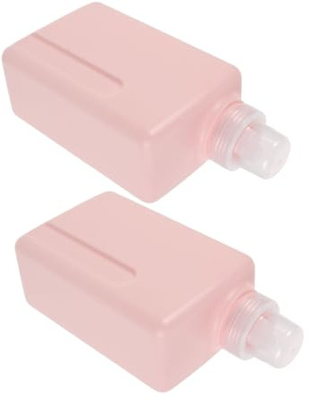 PRETYZOOM 2 Pièces conteneurs de voyage rechargeables pot de stockage en gel à linge Voyage de bouteille à linge contenant du gel de Contenants de lotion vides HDPE Pink