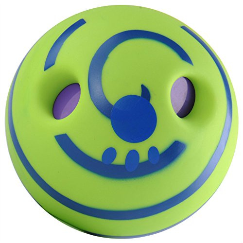 SmileyEU Lovely Hund Spielzeug Wag Squeaker Ball Hund Spiel Ball Spielzeug mit lustigen Sound