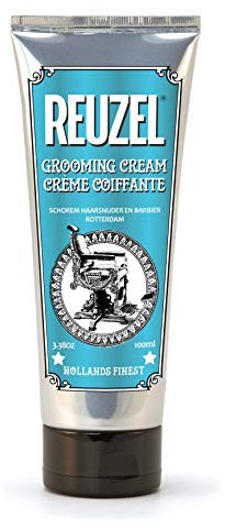 Reuzel Grooming Hair Cream for Men - Subtle, Sugary Rum Fragrance - Low Shine Finish - Contains Moisturizing Properties - No Buildup - Natural, Pliable Hold - Suitable for All Hair Types - 100 ml