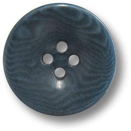6er Set schlichte blaue Steinnussknöpfe mit schöner Maserung, Ø: ca. 20mm!