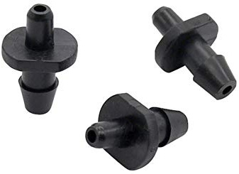 Conector de manguera de tubería hortícola industrial 1/4Single Barb Invernadero Conector recto de riego de 4 mm Manguera 4/7 mm de púas acoplamiento de manguera de riego por goteo guarniciones 500 PC