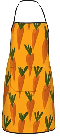 Amkong Schürze mit Schmetterlings-Motiv, für Damen, Herren, Teenager, mit Taschen, Schürzen zum Kochen, Kochen, Küche, Grillen, 2, One size