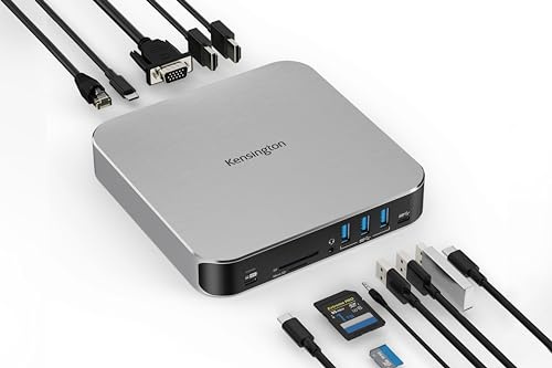 Kensington AD220S3 Dual Display Dock per qualsiasi MacBook M1/M2/M3; 85W Passthrough Charging (K31343WW)