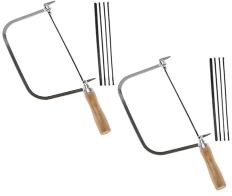 Veemoon 2sätze U-förmige Laubsäge Mit Holzgriff Hochwertige Säge Für Holzverarbeitung Schmuckherstellung -projekte Ergonomisches Design Für Angenehme Handhabung Langlebig Und