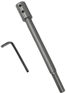 Bohrerverlängerung, Edelstahl-Bohrfutter, Verlängerung für Holzdrehmaschine, passend für 0,95 cm Bohrer, Erhöhung des Bohrers