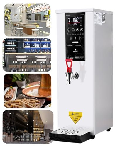 Urna Elettrica Catering 8 L, Erogatore Acqua Calda Istantanea Con Vaschetta Raccogli Gocce, Acqua A Bollitura Rapida + Con Funzione Mantenimento In Caldo, Temperatura Regolabile (40-100°C),White